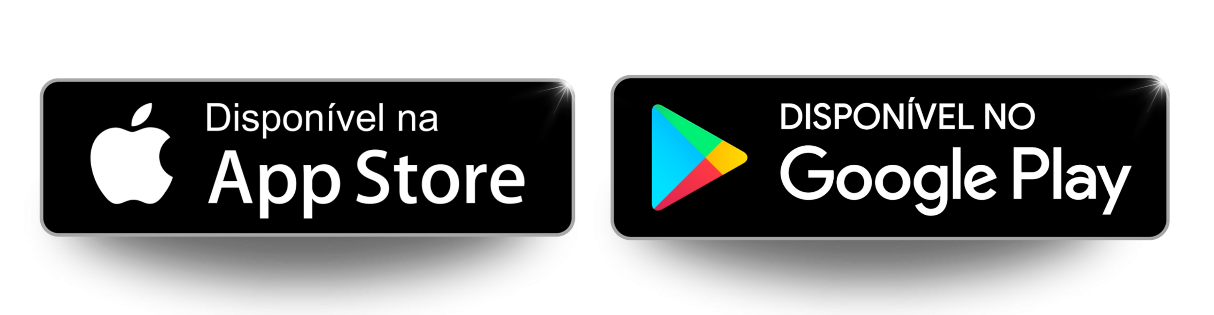 Disponível na App Store e Google Play